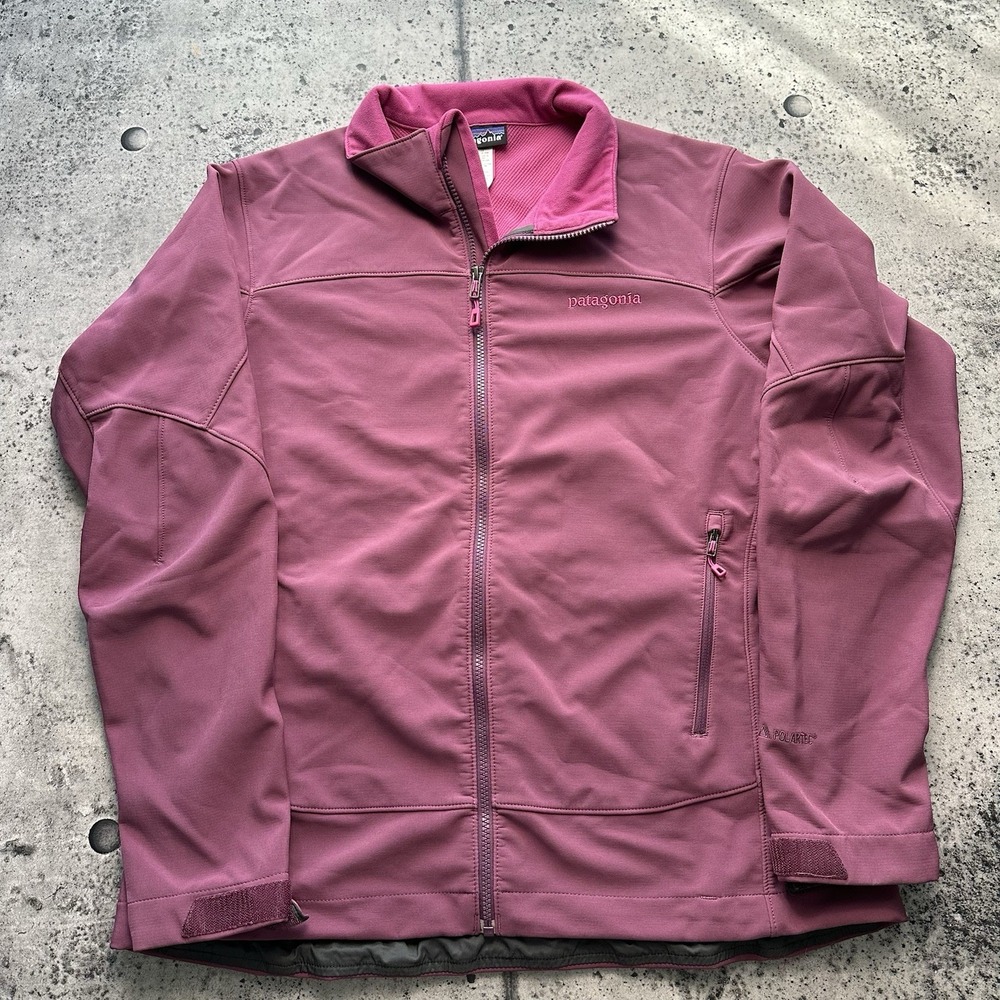 Patagonia Polartec Wind-bloc Softshell Jacket Womens XLarge Maroon